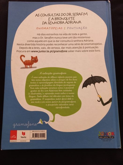 Livro "As consultas do Dr. Serafim e a bronquite  da Senhora Adriana "