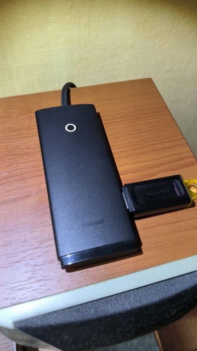 Baseus usb hub на 4 порти type-A, кабель 1 метр