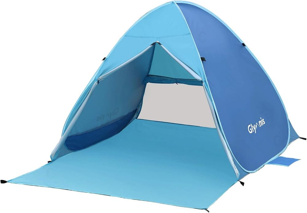 Tenda de praia campismo 2-3 pessoas azul