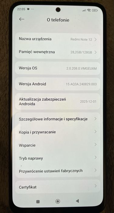 Xiaomi Redmi Note 12 - 4/128GB - 6,67"