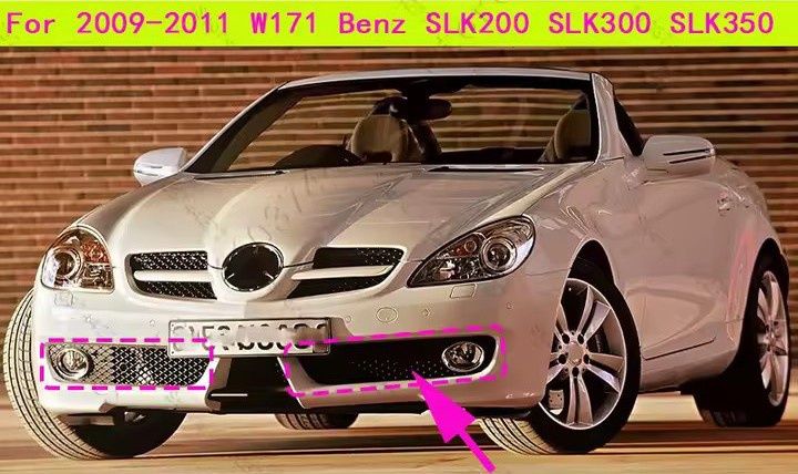 Grelha parachoque frontal esquerdo SLK R171 RESTYLING 2008-2010. NOVA