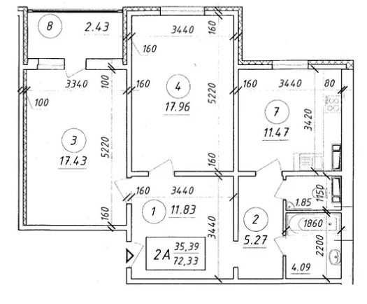 Продам 2К квартиру Ярославичі 1