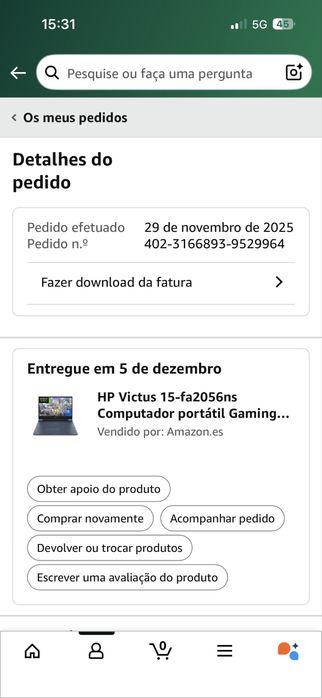 Hp Victus 15 Novo!
