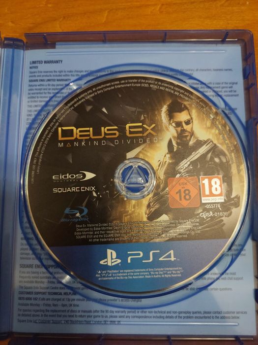 PS4  - Jogo Deus Ex Day one edition