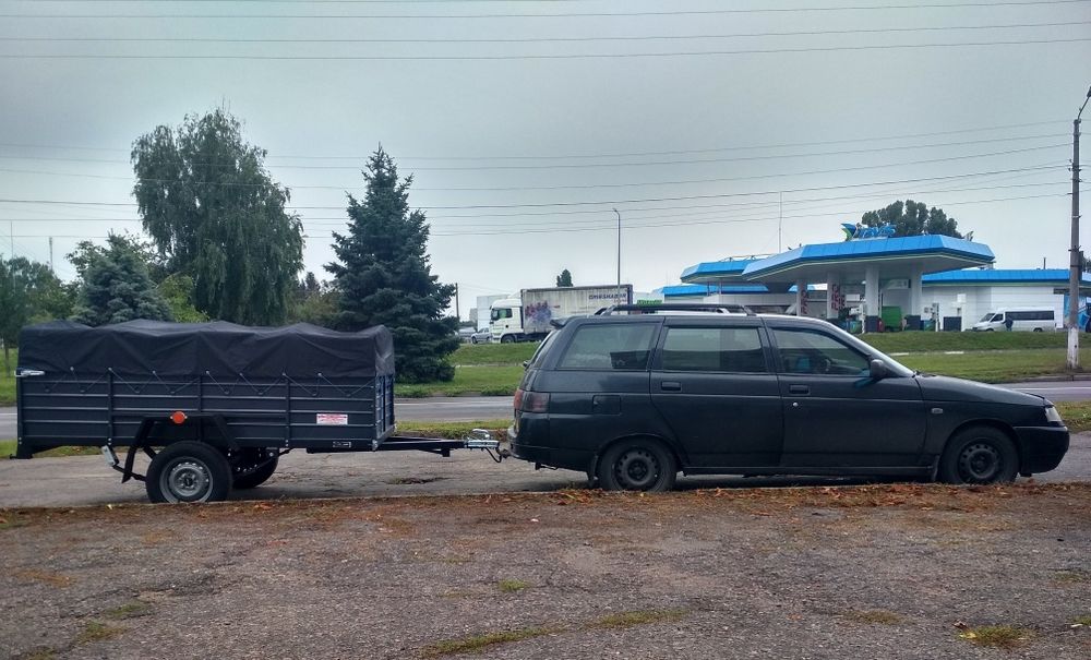 ЛЕГКОВОЙ ПРИЦЕП 2100*1300*400* серый, рессора AL-KO!