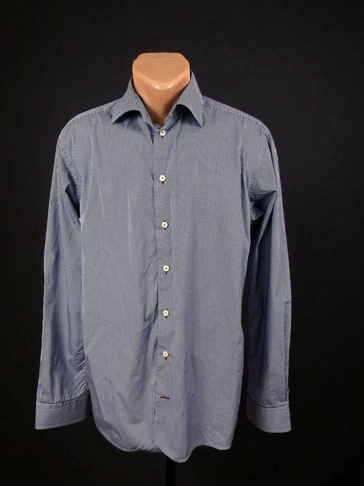 Eton roz. L/43 męska elegancka koszula w delikatną kratkę