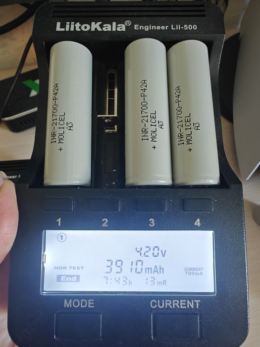 Акумулятори 21700 Molicel P42A 45A 4200Ma Grade А3