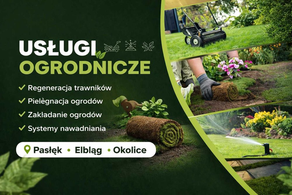 Pielęgnacja ogrodu | pojektowanie | abonament | Pasłęk