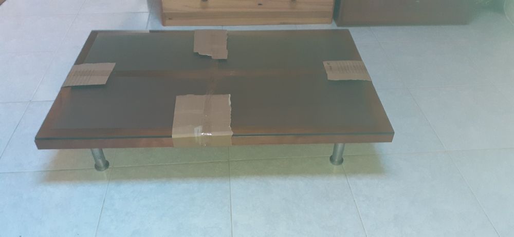 Base para TV cor nogueira