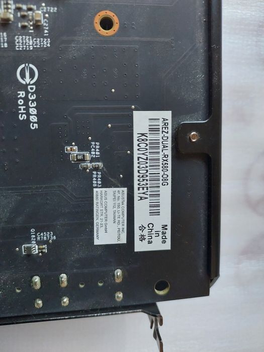 Placa gráfica Asus Arez Dual RX580 8Gb