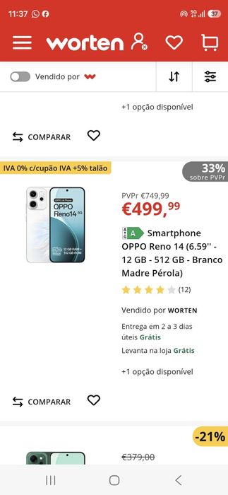 OPPO Reno 14 (6.59" - 12 GB - 512 GB