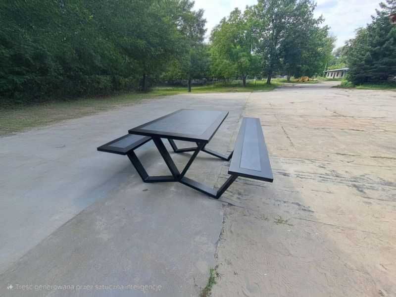 Stół ogrodowy z ławkami