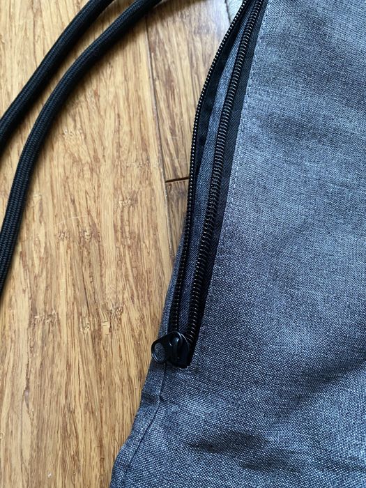 Torba worek  szary sportowy na plecy