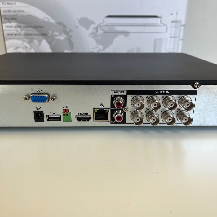 Gravador DVR HCVR 8 canais 500gb