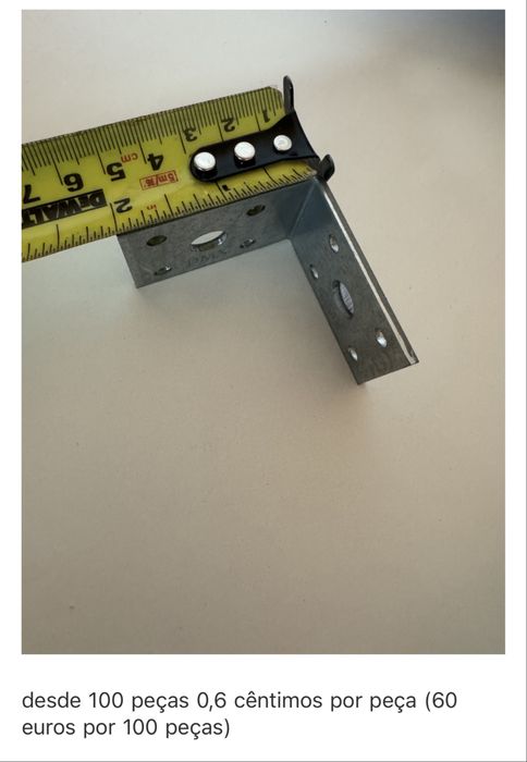 Suportes Metálicos / Cantoneiras Galvanizadas para Construção