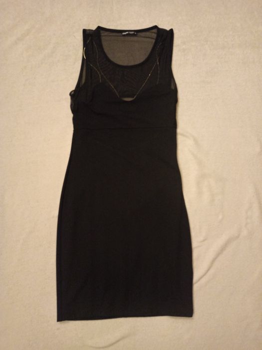 Sukienka czarna mini wizytowa M Cropp