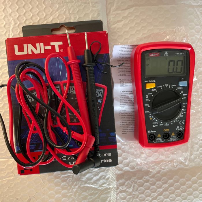 Мультиметр UNI-T UT33D+ з NCV, стан нового, повний комплект, тестер