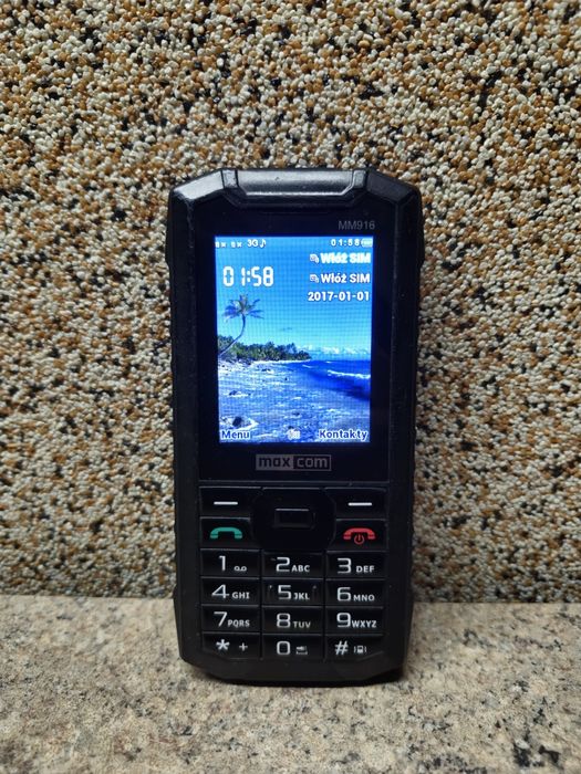 Telefon komórkowy Maxcom MM916 Strong pancerny na budowe do pracy dla seniora