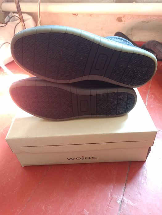 Мужские нубуковые туфли ботинки wojas