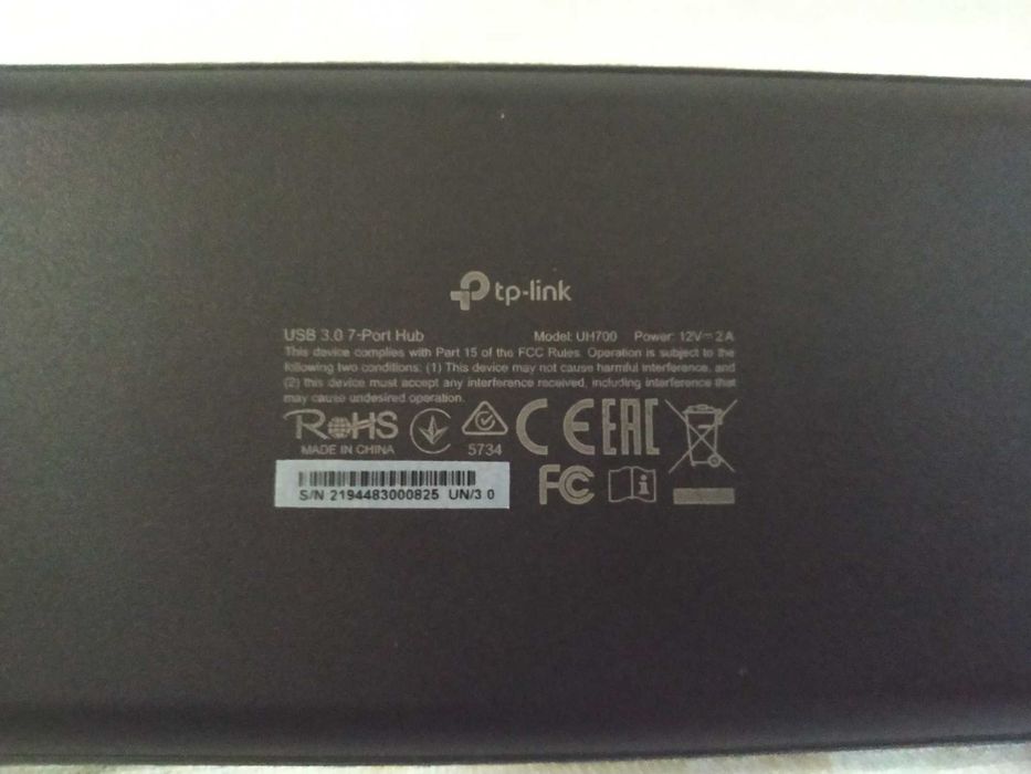 Hub USB 3.0 TP-Link UH700 c/ caixa, 7 portas (3 fast-charging)