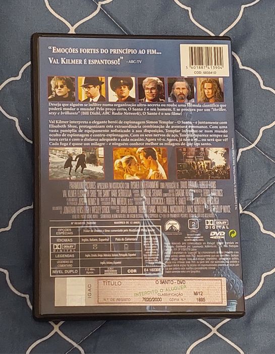 O Santo (DVD) Val Kilmer