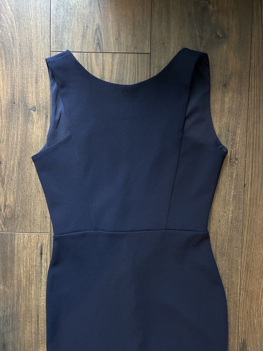 Sukienka elegancka długa maxi Missguided rozmiar XS granatowa