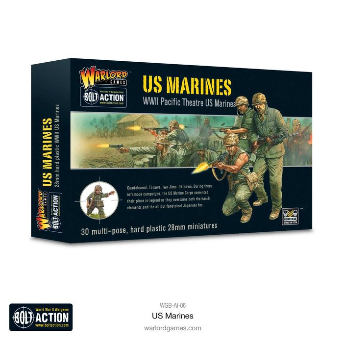 Bolt action Us Marines Box set (zestaw 30 figurek)