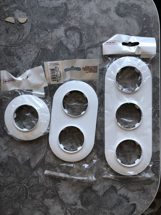 Круглі розетки вимикачі рамки ретро прованс bylectrica выключатели