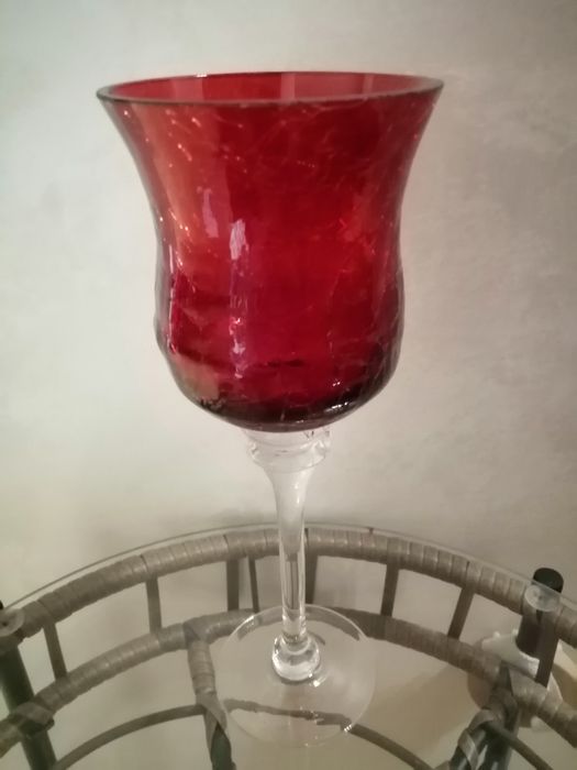 Świecznik szklany