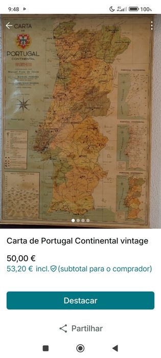 Cartas / mapas vintage, muito antigos