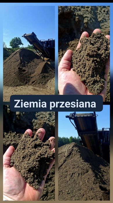 Ziemia brunatna przesiana pod trawnik, zabieram do 8ton
