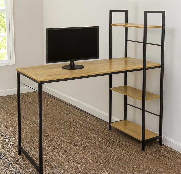 NOWE Biurko Gamingowe Metalowe Komputerowe Meble Szkolne Loft OKAZJA