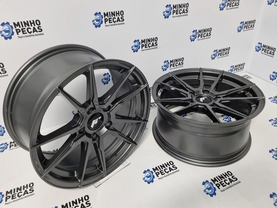 Jantes Japan Racing (JR21) em 17 (5x120) Hyper Gray