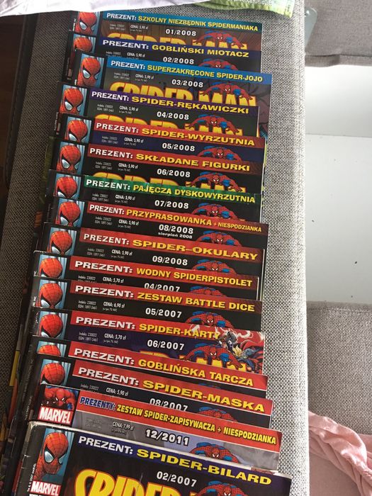Spider man magazyn komiks czasopismo cheetos lays star foods marvel