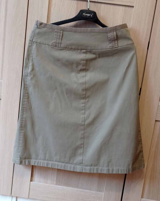 Esprit spódniczka do kolan w kolorze khaki, r. 38