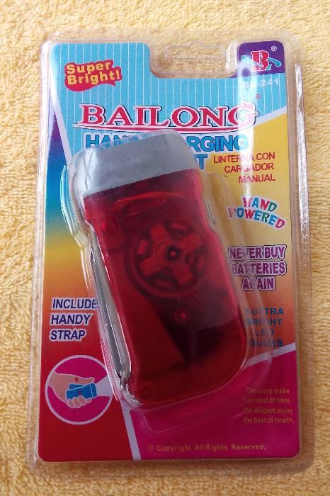 Lanterna de Mão - Ecológica - Fonte de luz inesgotável