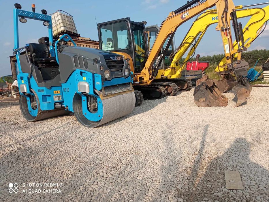 walec drogowy 3 tony wibracyjny zagęszczanie wynajmę wynajem