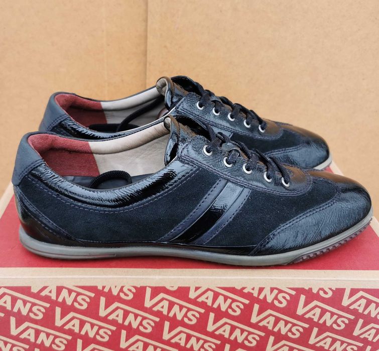 Кожаные кеды кроссовки полуботинки Ecco spin 42 р. Оригинал