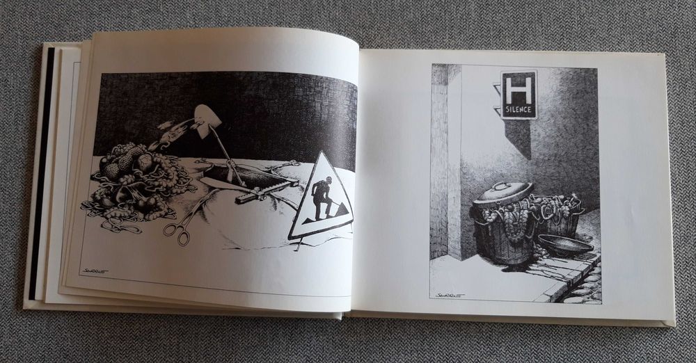 BD album duplo em francês "Rechute" e "Humour noir et hommes en blanc"