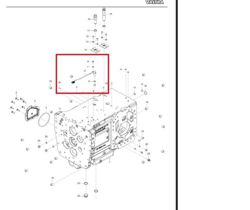 Czujnik prędkości Valtra Fendt A.C.V.0.1.4.2.5.4.A