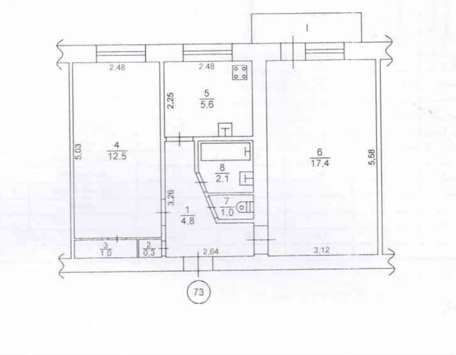 2-х кімнатна квартира центр міста