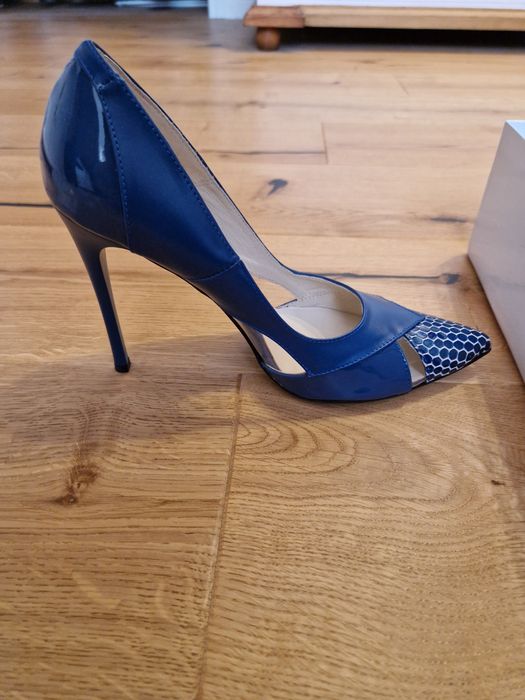Nowe Czółenka niebieskie Nina Basco r 38