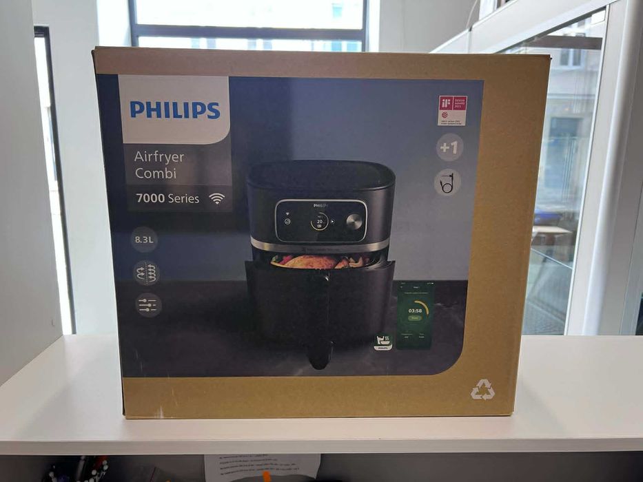Airfryer Philips  Connected HD9880/90 / XXL 8,3L + Zestaw do Grill i Pizzy + Podziałka Kosza / GWARANCJA / Sklep