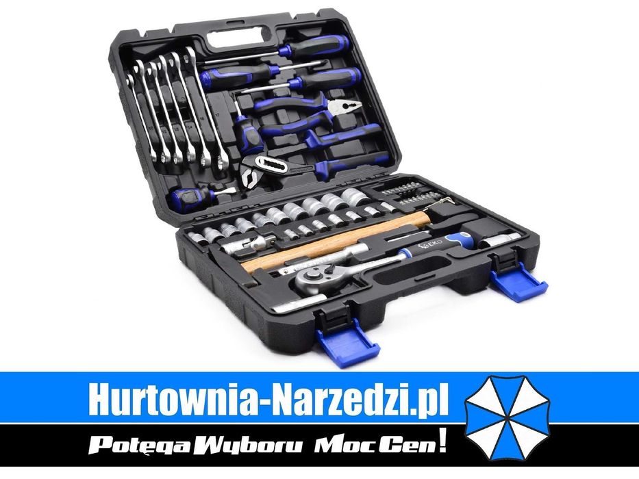 Uniwersalny zestaw narzędzi 66-elementów Geko G10105