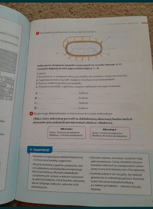 Ćwiczenia do biologii klasa 7