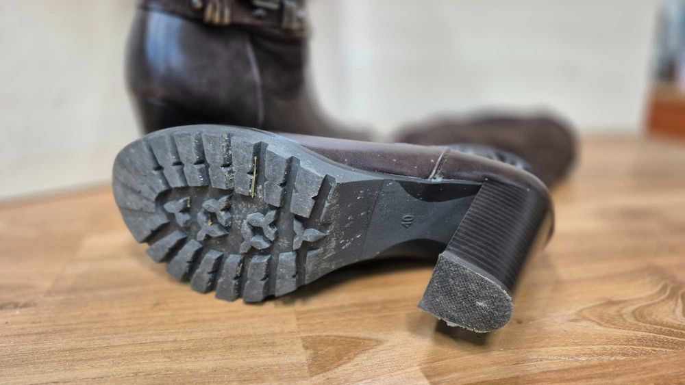 Kozaki damskie wysokie zimowe r38