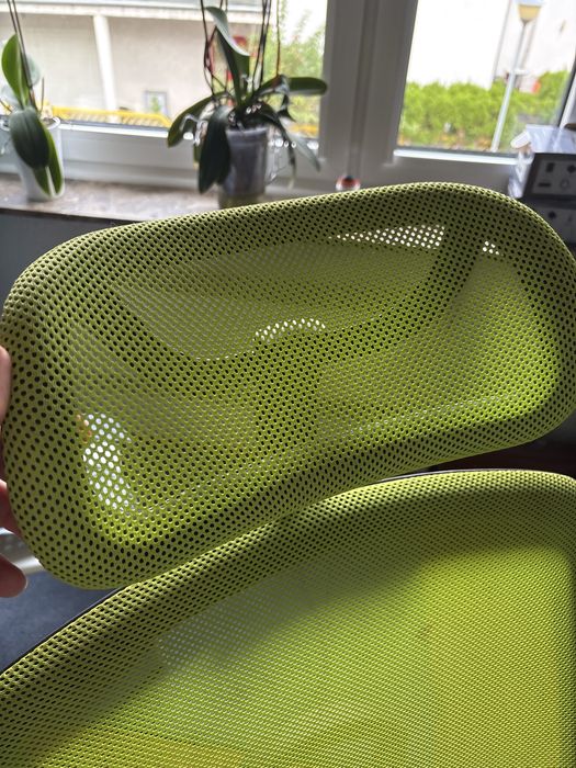 Fotel ergonomiczny Unique VIP (Zielony) | Aluminiowa podstawa | Stan bdb - 6 szt.