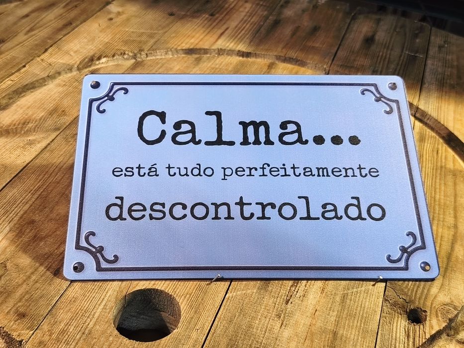 Placa de metal 20x30cm