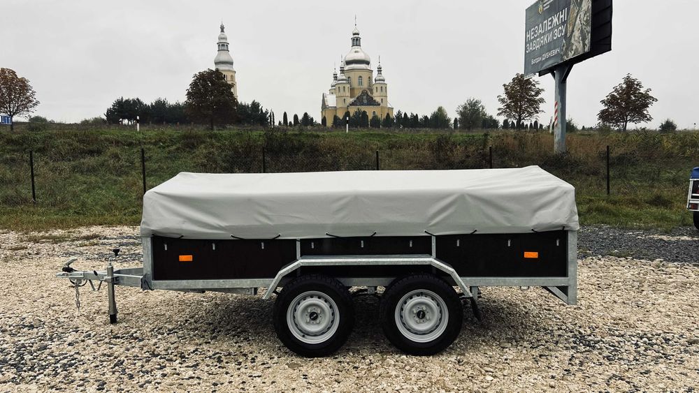 Прицеп легковий двохосний 3 х 1,5м борт 40см оцинкований, категорія В