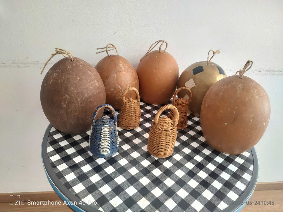 Cabaças para berimbau e caxixis